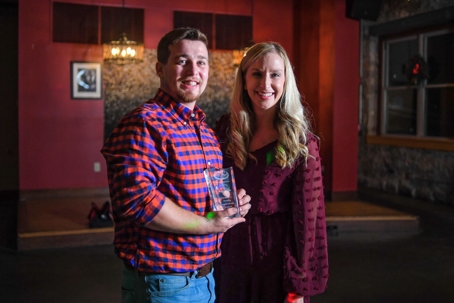 L – Adam Hartsell, R – Ashley Morrison, President
