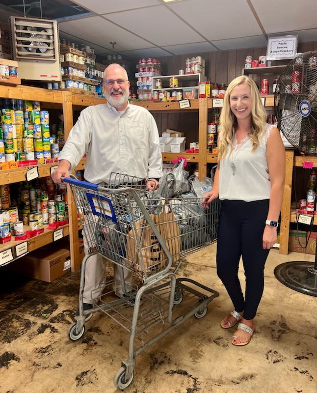 Left: Robert Britt, Director, West Stanly Christian Ministries Right: Ashley Morrison, President, City Wide Exterminating