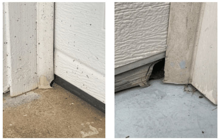 Garage door seals